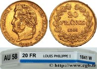 LOUIS-PHILIPPE I
Type : 20 francs or Louis-Philippe, Domard 
Date : 1841 
Mint name / Town : Lille 
Quantity minted : 8482 
Metal : gold 
Millesimal f...