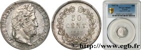 LOUIS-PHILIPPE I
Type : 50 centimes Louis-Philippe 
Date : 1847 
Mint name / Town : Bordeaux 
Quantity minted : 8909 
Metal : silver 
Millesimal finen...