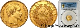 SECOND EMPIRE
Type : 10 francs or Napoléon III, tête nue, petit module, tranche lisse 
Date : 1854 
Mint name / Town : Paris 
Quantity minted : 135770...