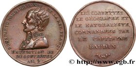 CONSULATE
Type : Médaille, Expédition du capitaine Nicolas Baudin 
Date : An 9 (1800-1801) 
Metal : bronze 
Diameter : 37,5  mm
Engraver : MONTAGNYJea...