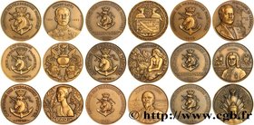 IV REPUBLIC
Type : Médailles, Compagnie des messageries maritimes, lot de 9 ex. 
Date : n.d. 
Metal : bronze 
Diameter : 58,5  mm
Weight : 920,37  g.
...