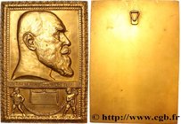 KINGDOM OF WURTTEMBERG WILLIAM II
Type : Plaque, Noces d’or de Jacob Hübler et de Christiane Catherine 
Date : 1912 
Metal : gilt bronze 
Diameter : 2...