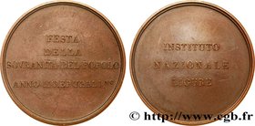 ITALY - LIGURIAN REPUBLIC
Type : Médaille, Fête de la souveraineté du peuple 
Date : 1797 
Metal : copper 
Diameter : 48  mm
Weight : 56,71  g.
Edge :...