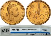 CENTRAL AFRICA
Type : Épreuve de 40 Francs de Joly Banque d’Émission de l’Afrique Centrale 
Date : 1958 
Mint name / Town : Paris 
Quantity minted : 3...