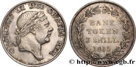 GREAT-BRITAIN - ANNE STUART - GEORGE III
Type : 3 Shillings Bank token 
Date : 1815 
Quantity minted : - 
Metal : silver 
Millesimal fineness : 925  ‰...