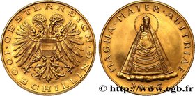 AUSTRIA - REPUBLIC
Type : 100 Schilling 
Date : 1937 
Mint name / Town : Vienne 
Quantity minted : 2900 
Metal : gold 
Millesimal fineness : 900  ‰
Di...