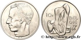 BELGIUM - KINGDOM OF BELGIUM - BAUDOUIN I
Type : Épreuve 10 Francs 
Date : 1968 
Quantity minted : - 
Metal : nickel 
Diameter : 27  mm
Orientation di...