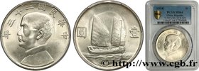 CHINA - REPUBLIC OF CHINA
Type : 1 Dollar Sun Yat-Sen an 23 
Date : 1934 
Quantity minted : 128740000 
Metal : silver 
Millesimal fineness : 880  ‰
Di...