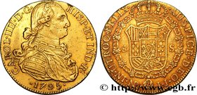 COLOMBIA - CHARLES IV
Type : 8 Escudos 
Date : 1795 
Mint name / Town : Nuevo Reino (Bogota) 
Quantity minted : - 
Metal : gold 
Millesimal fineness :...