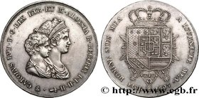 ITALY - KINGDOM OF ETRURIA - CHARLES-LOUIS and MARIE-LOUISE
Type : 10 Lire, 2e type 
Date : 1807 
Mint name / Town : Florence 
Quantity minted : - 
Me...