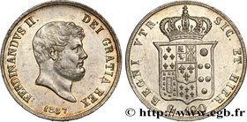 ITALY - KINGDOM OF THE TWO SICILIES - FERDINAND II
Type : 120 Grana 
Date : 1857 
Mint name / Town : Naples 
Quantity minted : - 
Metal : silver 
Diam...