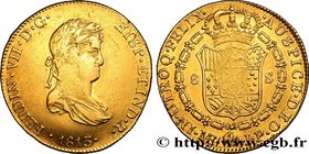 PERU - KINGDOM OF SPAIN AND INDIES - FERDINAND VII
Type : 8 Escudos 
Date : 1813 
Mint name / Town : Lima 
Quantity minted : - 
Metal : gold 
Millesim...