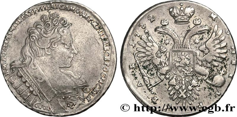 RUSSIA - ANNA
Type : Rouble 
Date : 1732 
Mint name / Town : Moscou 
Quantity mi...