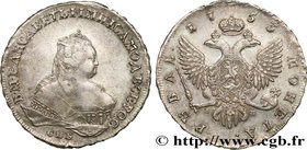 RUSSIA - ELIZABETH
Type : Rouble 
Date : 1753 
Mint name / Town : Saint-Petersbourg 
Quantity minted : 605000 
Metal : silver 
Millesimal fineness : 8...