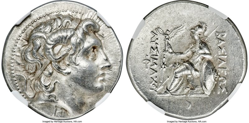THRACIAN KINGDOM. Lysimachus (305-281 BC). AR tetradrachm (30mm, 17.46 gm, 1h). ...