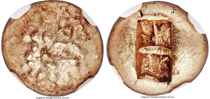 IONIA. Uncertain mint. Ca. 650-600 BC. EL third-stater or trite (12mm, 4.64 gm)....