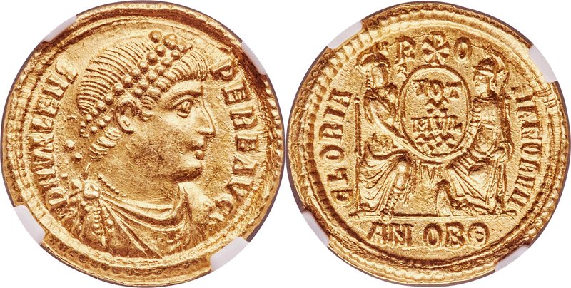 Valens, Eastern Roman Empire (AD 364-378). AV solidus (21mm, 4.44 gm, 11h). NGC ...