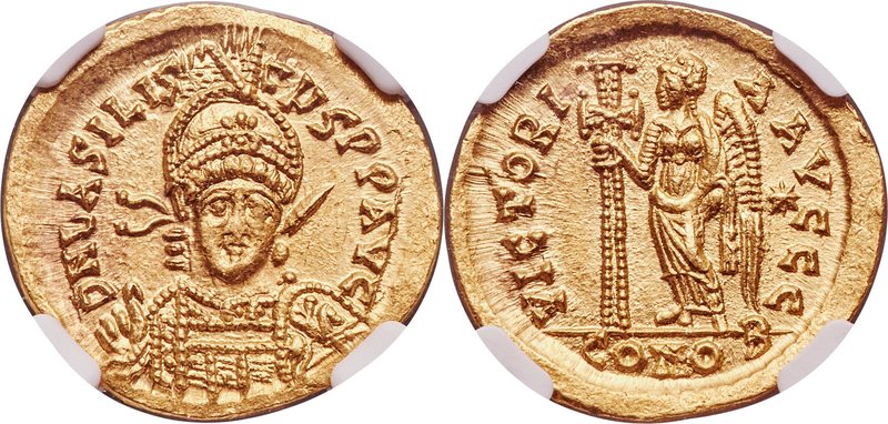 Basiliscus, Eastern Roman Empire (AD 475-476). AV solidus (20mm, 4.49 gm, 6h). N...