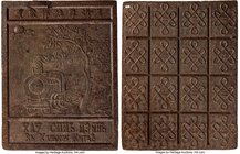 Hou Sheng Xiang "Tea Money" Brick of 42 Ounces ND (from 1897-1917) UNC (Damaged, Repaired), Opitz-pg. 339 (this piece illustrated). 240x186x22mm. 1187...