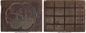 Uncertain Company "Tea Money" Brick of 39.5 Ounces ND (after 1878?-1917) AU (Damage), Opitz-pg. 341 (this piece illustrated). 242x187x20mm. 1121.8gm. ...