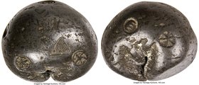 Kingdom of Sukothai (Sukhothai). Anonymous zinc "Bullet" 50 Baht ND (c. 1300s) Good XF, cf. Mitch-2699 (heavier weight), LeMay-Unl., cf. Krisadaolarn/...