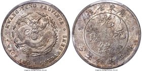 Kwangtung. Kuang-hsü Dollar ND (1890-1908) MS61 PCGS, Kwangtung mint, KM-Y203, L&M-133, Kann-26a. The final emission from the Kwangtung mint for Kuang...