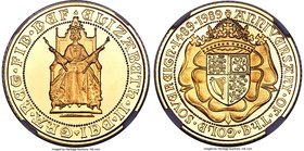 Elizabeth II 4-Piece Certified gold "500th Anniversary of the Sovereign" Proof Set 1989 PR69 Ultra Cameo NGC, 1) 1/2 Sovereign, KM955 2) Sovereign, KM...