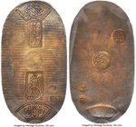 Tempo gold Koban (Ryo) ND (1837-1858) AU50 PCGS, Edo mint, KM-C22b, JNDA 09-21, Hartill-8.24 (ER). 32x59mm. "Po" era designator on reverse. Darkened n...