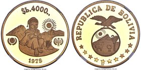 International 11-Piece Certified gold "Year of the Child" Proof Set NGC, 1) Bolivia: Republic 4000 Pesos Bolivianos 1979-CHI PR69 Ultra Cameo, KM199. ...