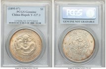 Hupeh. Kuang-hsü Dollar ND (1895-1907) Genuine (Questionable Color) PCGS, Ching mint, KM-Y127.1, L&M-182. Lightly circulated, the tone over the surfac...