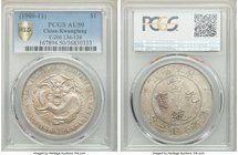 Kwangtung. Hsüan-t'ung Dollar ND (1909-1911) AU50 PCGS, KM-Y206, L&M-138. A pleasing lesser-circulated selection retaining glints of mint luster over ...