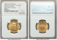 Taiwan. Republic gold 1000 Yuan Year 65 (1976) MS65 NGC, KM-X630. Struck for Chiang Kai-Shek's 90th Anniversary of birth. AGW approximately 0.50 oz. ...