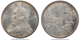 Republic Yuan Shih-kai Dollar Year 3 (1914) MS61 PCGS, KM-Y329, L&M-63. Notably frosty atop the devices with plentiful die polish detectable in the fi...