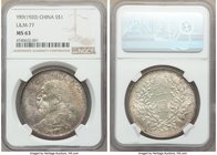 Republic Yuan Shih-kai Dollar Year 9 (1920) MS63 NGC, KM-Y329.6, L&M-77. A lustrous Mint State representative displaying speckled metallic tones over ...