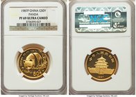 People's Republic gold Proof Panda 50 Yuan (1/2 oz) 1987-P PR69 Ultra Cameo NGC, KM162. AGW 0.4995 oz.

HID09801242017