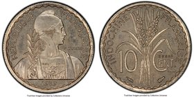 French Colony nickel Specimen Essai 10 Cents 1939-(a) SP65 PCGS, Paris mint, KM-E32, Lec-176. A rare essai with brilliant, flashy fields and the subtl...