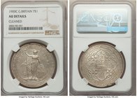 Victoria Trade Dollar 1900-C AU Details (Cleaned) NGC, Calcutta mint, KM-T5. A much lower mintage date-mintmark combination, cleaned only mildly long ...