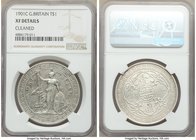 Pair of Certified Trade Dollars NGC, 1) Victoria Trade Dollar 1901-C - XF Details (Cleaned) 2) Edward VII Trade Dollar 1902-C - UNC Details (Cleaned) ...