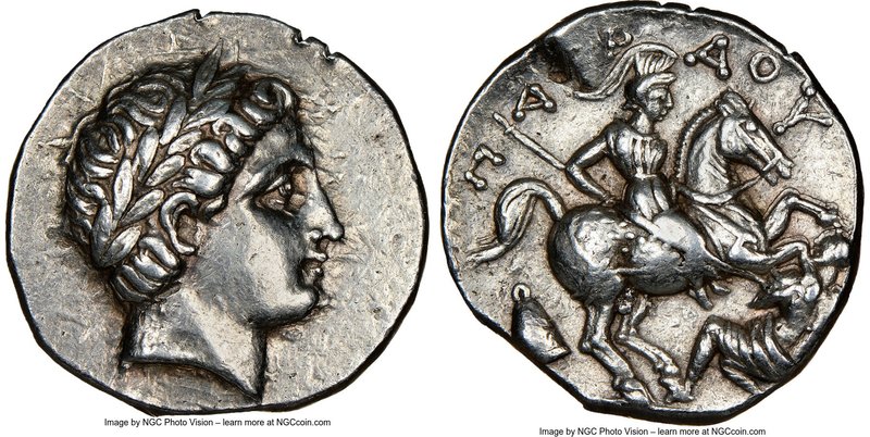 PAEONIAN KINGDOM. Patraus (ca. 335-315 BC). AR tetradrachm (25mm, 12.81 gm, 10h)...