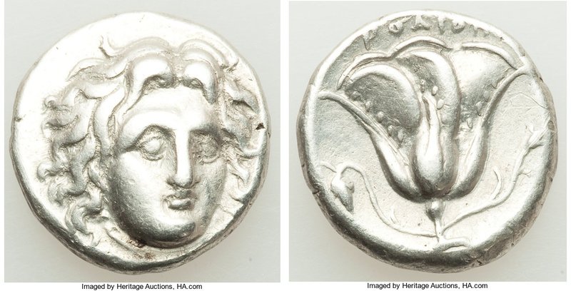 CARIAN ISLANDS. Rhodes. Ca. 305-275 BC. AR didrachm (19mm, 6.66 gm, 1h). VF. Hea...