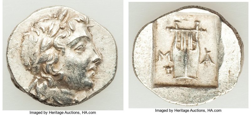 LYCIAN LEAGUE. Masicytes. Ca. 48-20 BC. AR hemidrachm (14mm, 2.00 gm, 11h). Abou...