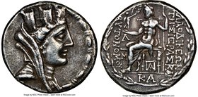 SYRIA. Laodicea ad Mare. Ca. 81/0-17/6 BC. AR tetradrachm (27mm, 1h). NGC Choice VF. Dated Civic Year 30 (52/1 BC). Veiled, diademed and draped bust o...