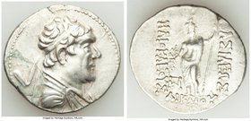 BACTRIAN KINGDOM. Heliocles (ca. 145-130 BC). AR tetradrachm (31mm, 16.69 gm, 12h). Choice VF. Attic standard. Bactra mint. Diademed and draped bust o...