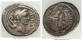 Julius Caesar, as Imperator and Dictator (49-44 BC). AR denarius (22mm, 3.20 gm, 7h). Fine. Rome, March 44 BC. M. Mettius, moneyer. CAESAR•IMP, laurea...