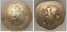 Alexius I Comnenus (AD 1081-1118). EL histamenon nomisma (29mm, 4.37 gm, 6h). VF. Constantinople, pre-reform coinage, AD 1081-1092. Barred IC-XC, Chri...