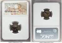 ANCIENT LOTS. Greek. Macedonian Kingdom. Ca. 359-323 BC. Lot of two (2) AE units. NGC certified. Includes: (1) Philip II (359-336 BC), Philip on horse...