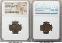 ANCIENT LOTS. Roman Imperial. Ca. AD 307-337. Lot of two (2) AE nummi errors. NGC VF. Includes: Constantine I the Great (AD 307-337), multi-strike wit...