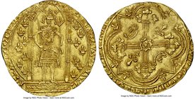 Charles V gold Franc à pied ND (1364-1380) MS64 NGC, Paris mint, Dup-360. Fr-284. 3.79gm. Emission from 20 April 1365. 

HID09801242017