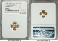 British India. Madras Presidency gold Pagoda ND (1740-1807) AU58 NGC, Fort St. George mint, KM303. Star reverse. 

HID09801242017