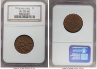 USA Administration 5-Piece Lot of Certified Centavos NGC, 1) 1905 - AU55 Brown, KM163. 2) 1911-S - AU55 Brown, KM163. 3) 1912-S - AU53 Brown, KM163. 4...